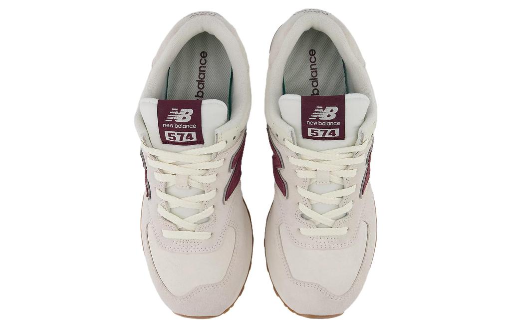 574 New Balance 'Bone White Burgundy' U574NOW