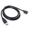 CY USB A Male To Micro B Left Angled 90 Degree Cable with Locking Screw for Nikon D800 D800E D810 5m 3.0