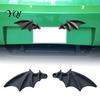 Vehicle Bat Wing Decor 1 Pair License Plate Decoration, Gothic Black for Front Rear Plates, Car Truck SUV Exterior Accessories