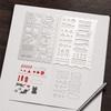 Precision Stainless Steel Drawing Ruler Geometric Shapes Stencil Rulers  DIY Paper Craft