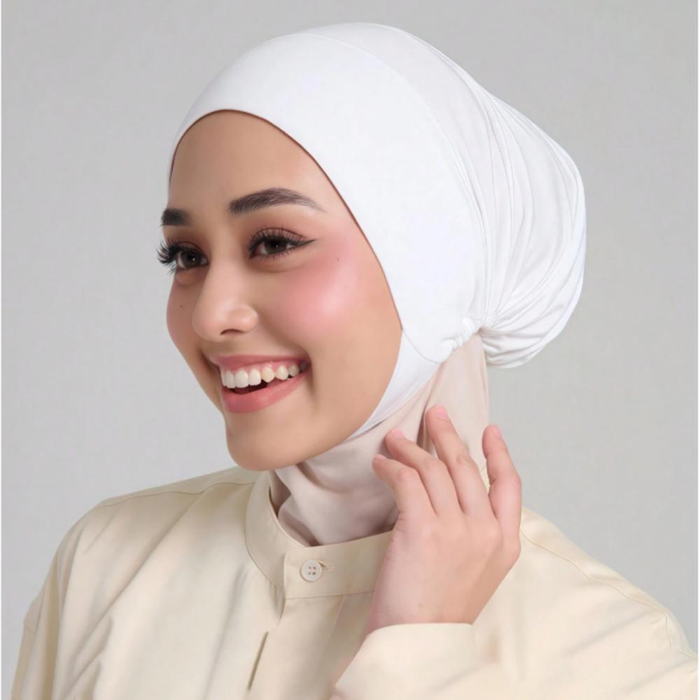 1/2/Pcs Muslim Inner Cap Hijab For Women Solid Underscarf Hijab Undercap Scarf Turban Hat Islamic Muslim Hijabs Ready To Wear