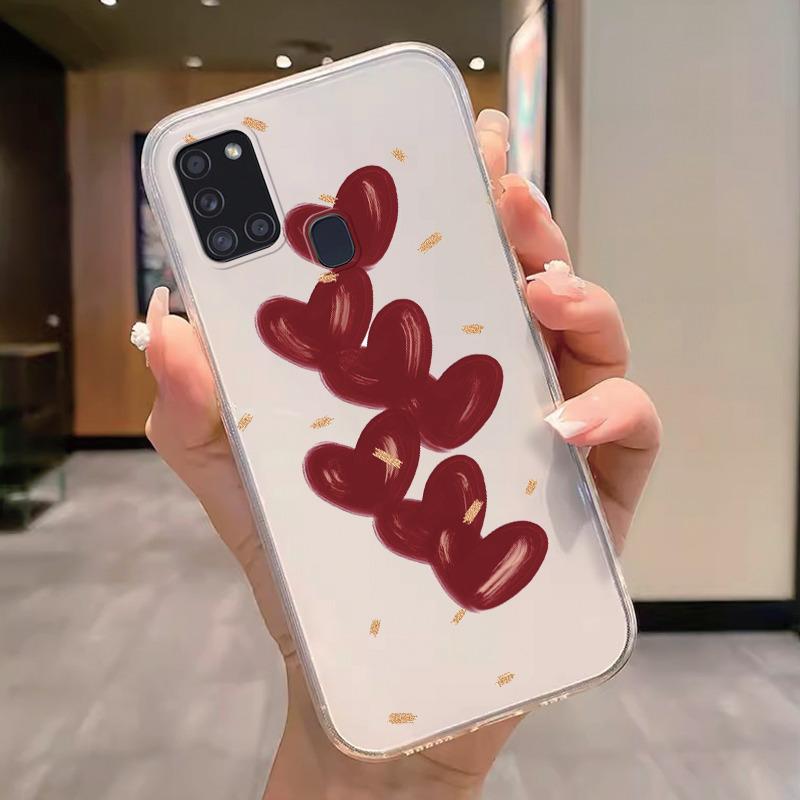 

For Samsung Galaxy A10 A11 M11 A21s A20 A30 M10S A20E A20S A56 Case Butterfly Oil Flower Clear Phone Cover Soft Bumper Fundas Samsung A10