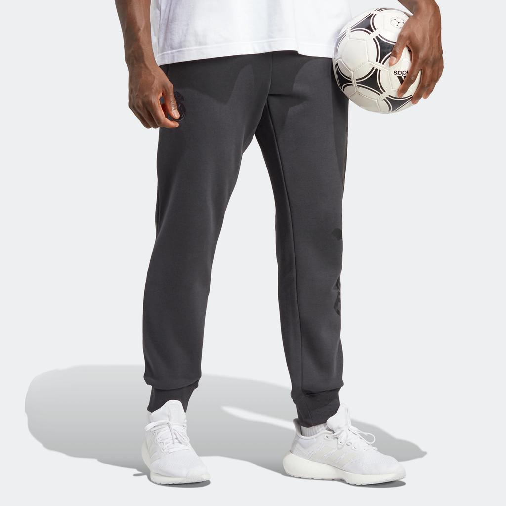 Adidas New Year Collection Letter Print Cuffed Casual Sports Pants Men Bottoms Carbon-Black HT6453