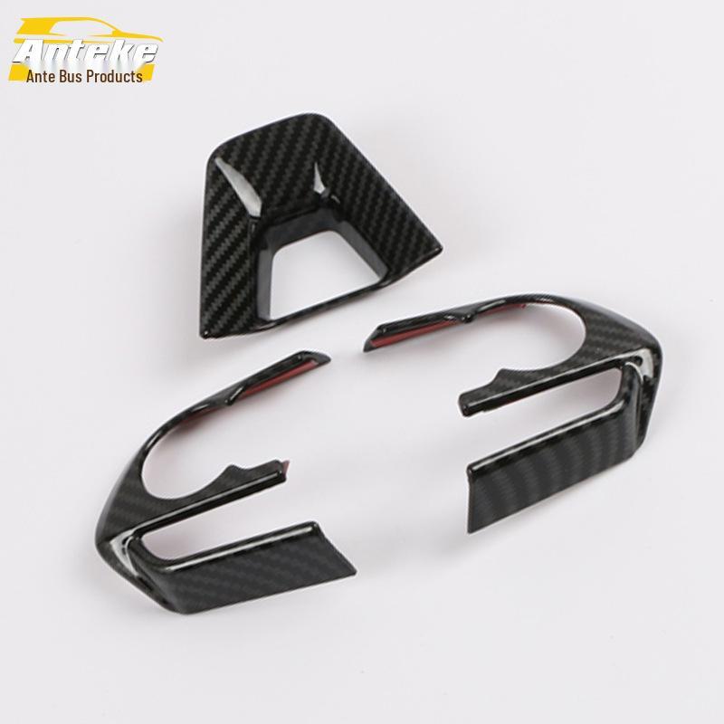 Fits 20 Velanda Models: Three-Spoke Steering Wheel Bright Strip & Center Console Dashboard Frame Accessories
