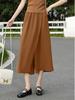 2025 Women's Plus Size High Waist Summer Skirt Pants - Loose, Slimming, Thin Fit