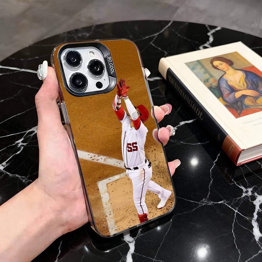 Baseball Juan Soto  Phone Case For iPhone 17,16,15,14,13,12,11 Plus,Pro Max,XS,Colorful Silver Phone case Funda Cover iPhone17air