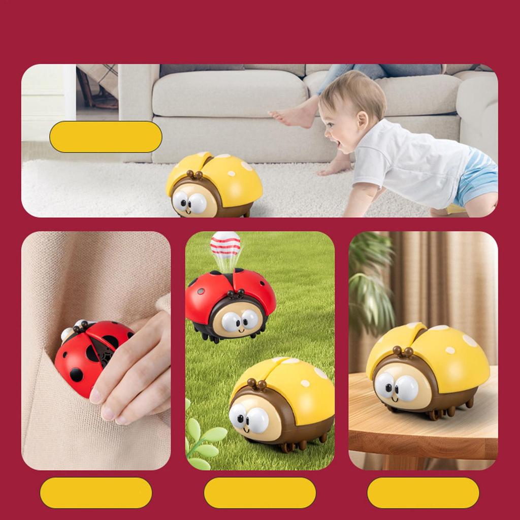 Giocattolo Soffia Palline per Neonati e Bambini Piccoli Palline Sospese Coccinella Soffiatore Giocattoli Sospesi Allenamento dell'Attenzione Educazione Precoce Giocattolo Educativo