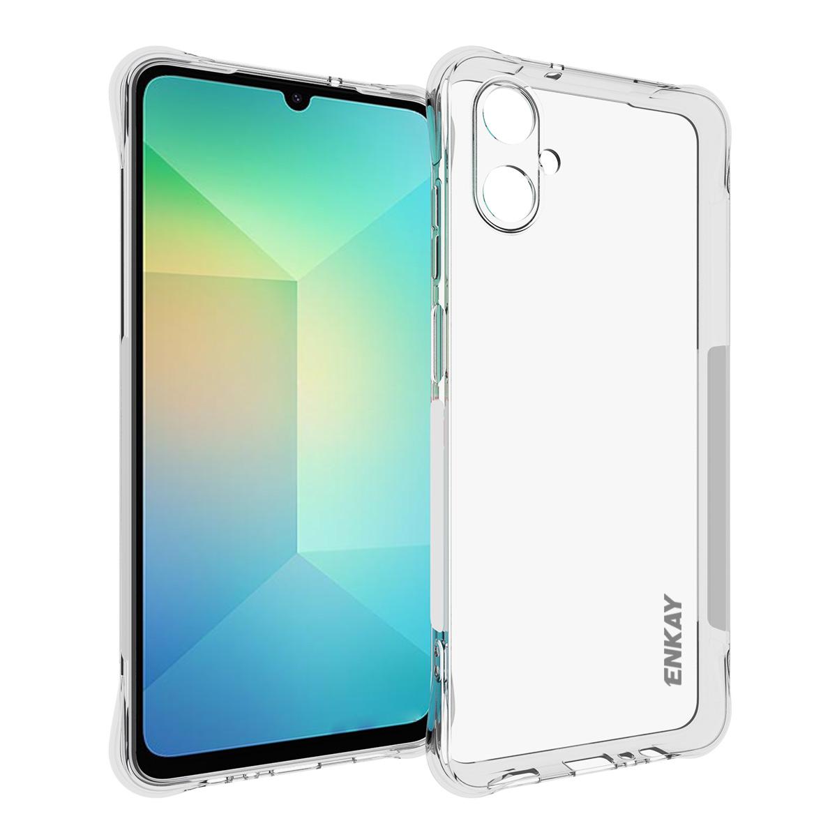 

For Samsung Galaxy A06 5G Clear Phone Case ENKAY HAT PRINCE Shockproof Anti-slip TPU Cover Transparent