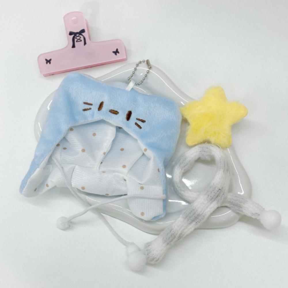 Suit Doll Clothes Outfit Scarf Doll Dress Up Set 10cm Cotton Doll Clothes  Children's Gift