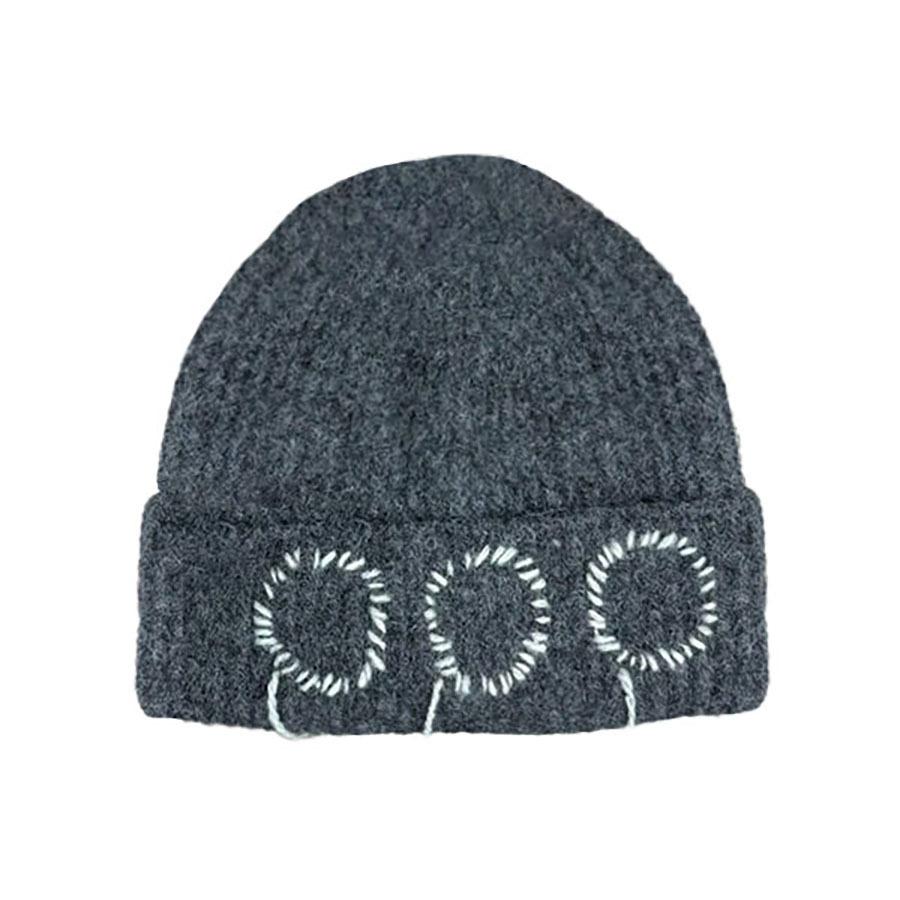 

Winter knitted hat children versatile warm cold hat autumn and winter outdoor travel antifreeze ear protection knitted wool hat one size fits all серый