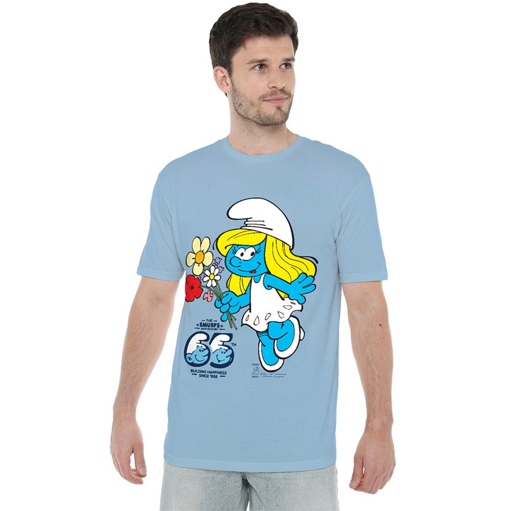 The Smurfs Unisex Adult Smurfette Anniversary T-Shirt
