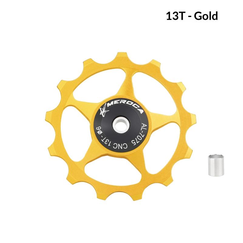 Aluminum Alloy 11T 13T Bicycle Rear Derailleur Guide Wheel Bearing Pulley Rear Derailleur Pulley Road Bike Roller