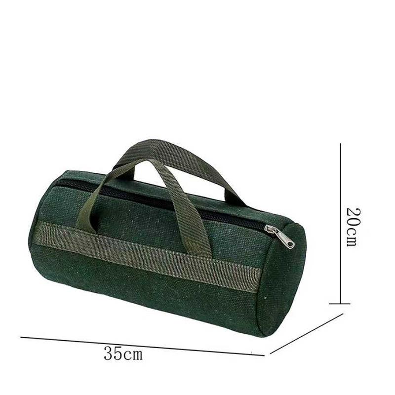 Large Capacity Canvas Tool Bag for Electricians - Handheld Storage for Screwdrivers and Hardware