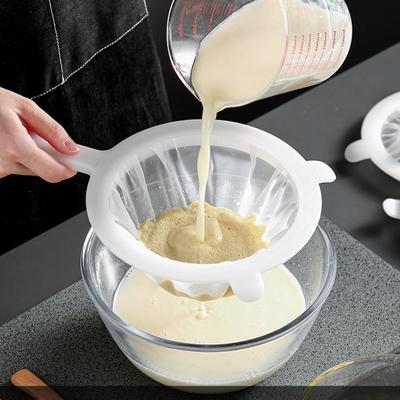 1PC Cucina Noce Filtro per il Latte Filtro a Rete Ultrafine Filtro a Rete Cucchiaio per Filtri per Yogurt al Latte di Soia