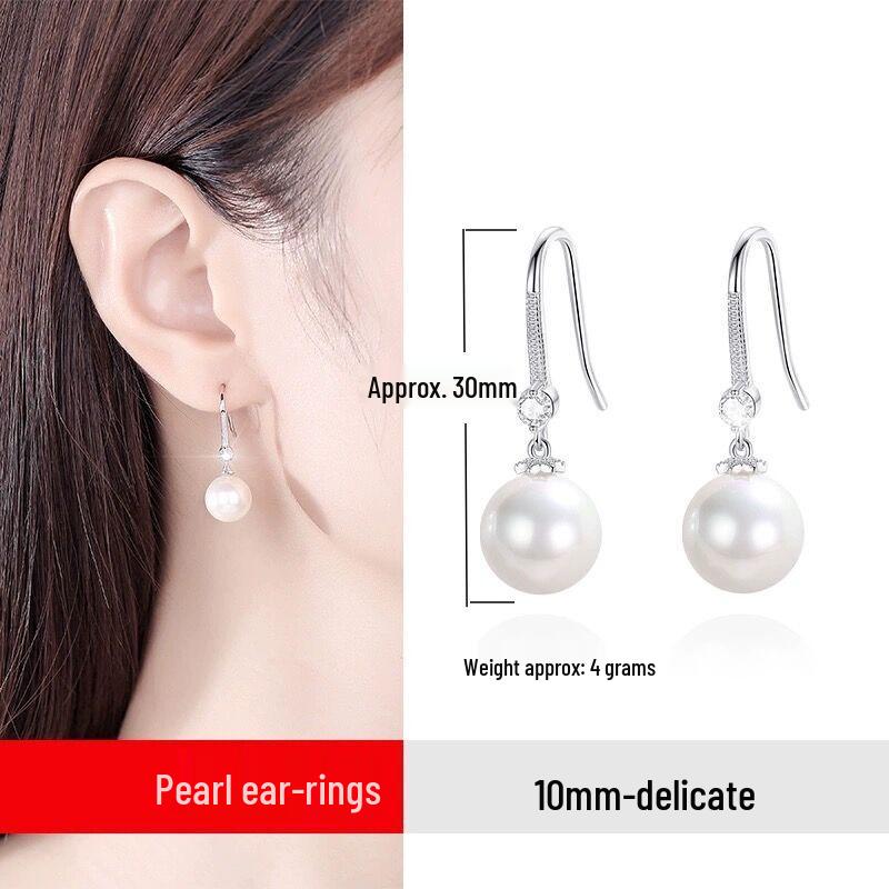 

Роскошные серьги из стерлингового серебра с жемчугом - Элегантные, Гипоаллергенные, Высококачественные крючки для ушей S925 Sterling Silver Petal Earrings