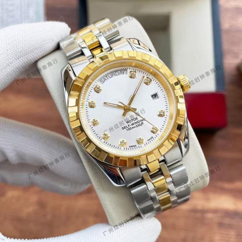 Dijia Tud Klassisch M22010 Business Rautenmuster Automatik Mechanisch Stahlarmband Herrenuhr