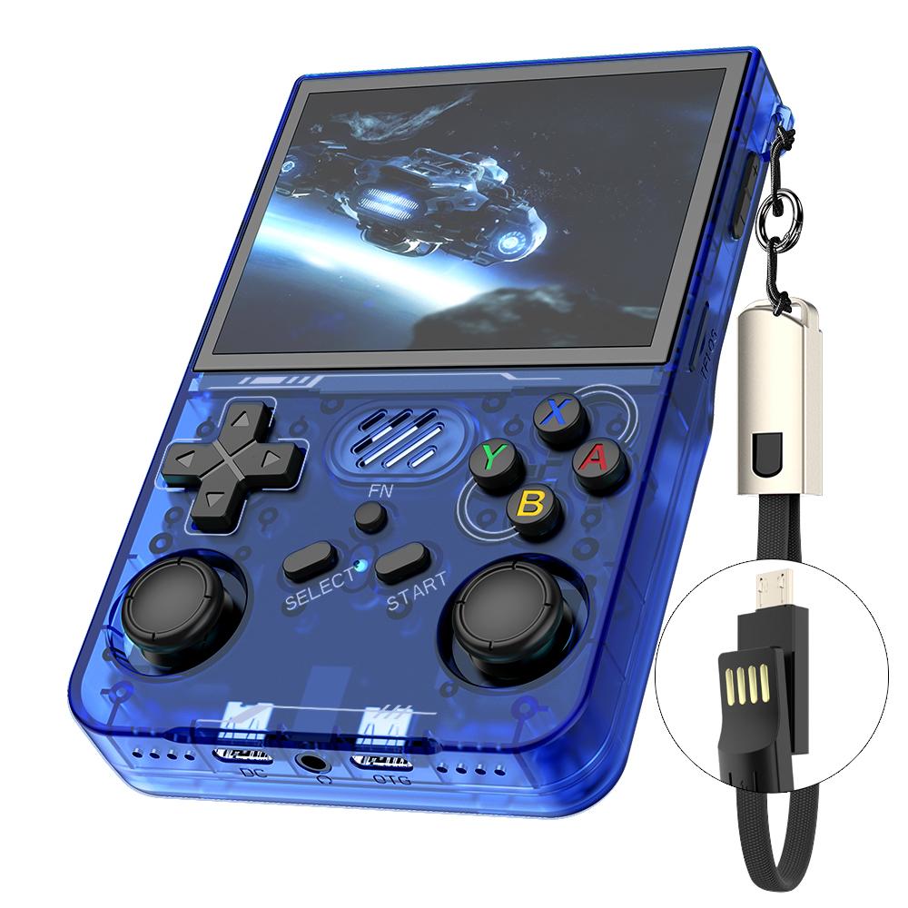 R36xx Handheld Game Console 3.5 Inch Screen Retro Arcade Gaming Controller, WiFi Version/No TF Card