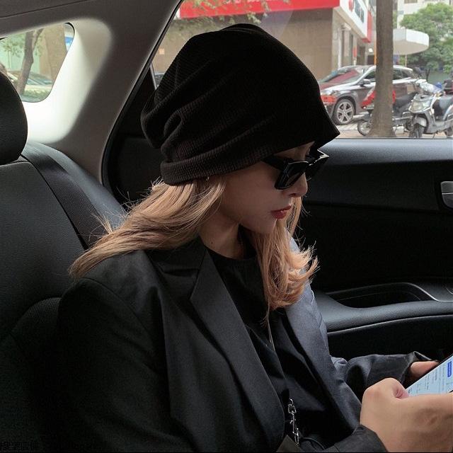 Women's Japanese & Korean Three-Legged Bird Beanie: Lightweight Waffle Cotton Sleep Cap for Spring/Summer Fashion