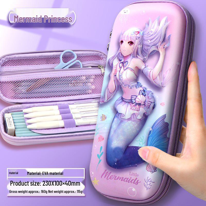 High-Capacity Korean-Style Pencil Case for Elementary Students