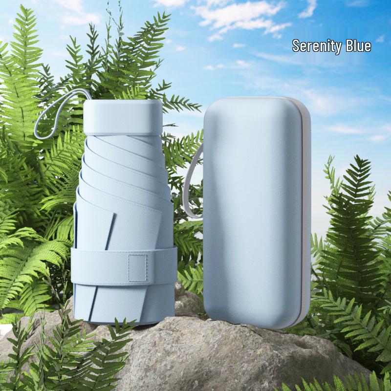 Compact Ultralight Dual-Use Mini Umbrella: Portable Anti-UV Sunshade for Women, Perfect for Sunny and Rainy Days
