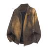 Men's Winter Thickened Leather Pilot Jacket - Di Yu Shen Long Plush Motorcycle Top