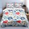 Healthcare Themed Pattern Set Multiple sizes kid's and adults' bedroom Exquisite 3PC bedding set, gift