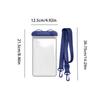 Universal Waterproof Phone Pouch Large Touch Screen double-layer Seal Dry Bag Diving Swimming Case with Lanyard Beach Vacation