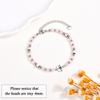 Stainless Steel Beaded Bracelet Fashionable and Practical Stones Wristband Suitable for Great Graduation Birthday Gift