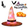 Halloween Hut Hängende Leuchtende LED-Hut Halloween Dekorationen Leuchtende Hexenhut Lichter für Außen Hof Baum