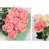 12Pcs Artificial Rose Flower Realistic Simulation Rose Bouquets for Home Garden Decoration, Wedding Flower Arrangements