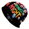 A Casual Style Bingo-Themed Knitted Hat - Featuring a Colorful Number Pattern, Durable Knitted Fabric, Comfortable Elastic Fit, Suitable for Casual Ou
