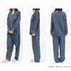 Okayama Denim Pajamas for Women Denim Long Sleeves and Size Open Made in Solid Stylish and Roomwear for Day [Kodawari Anminkan] [Stylish Pajamas]
