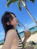 Striped Two-Piece Swimsuit with Sexy Cut-Out: Chic and Slimming Vacation Style for Women