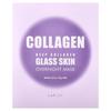 Lapcos Deep Collagen Glass Skin Overnight Beauty Mask, 4 Sheets, 35g (1.23oz) Each