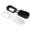 2Pcs Oximeter Cover Portable Silicone Fingertip Pulse Monitor Protector for Travel Home(Black White
