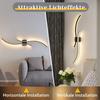 LED Wall Light - NETTLIFE - 100 Cm - 14 W - Black - 3000 K