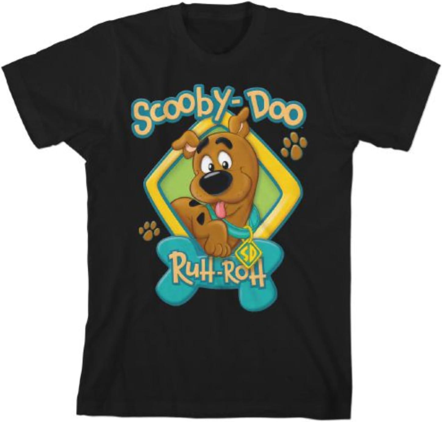Детская черная футболка Скуби-Ду Малыш Скуби Ру-Ро S
