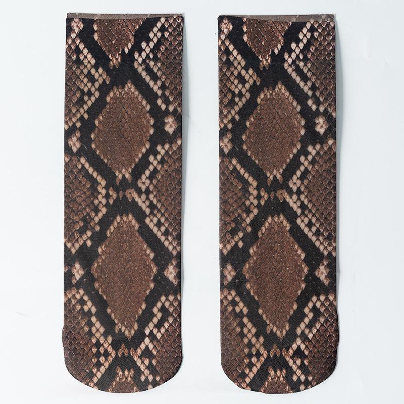 

Шикарные сетчатые носки с леопардовым принтом для женщин - 1 упаковка: Легкий, прочный и мягкий, повысит ваш стиль и комфорт One-size