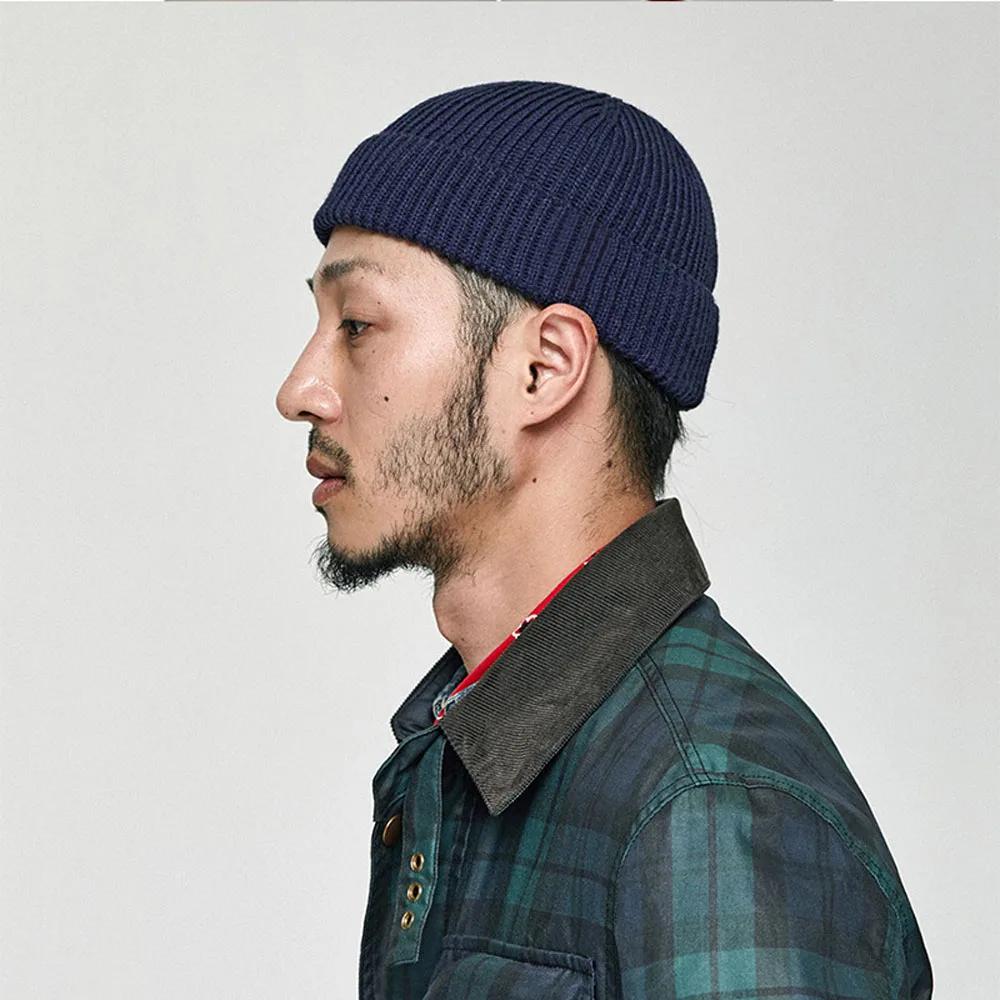 2025 Winter Warm Beanies Casual Short Thread Hip Hop Hat Adult Men Female Wool Knitted Skull Cap Elastic Unisex