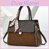 Style Pu Large Shoulder Bag For Daily Commute With Zipper Closure And Interior Pocket