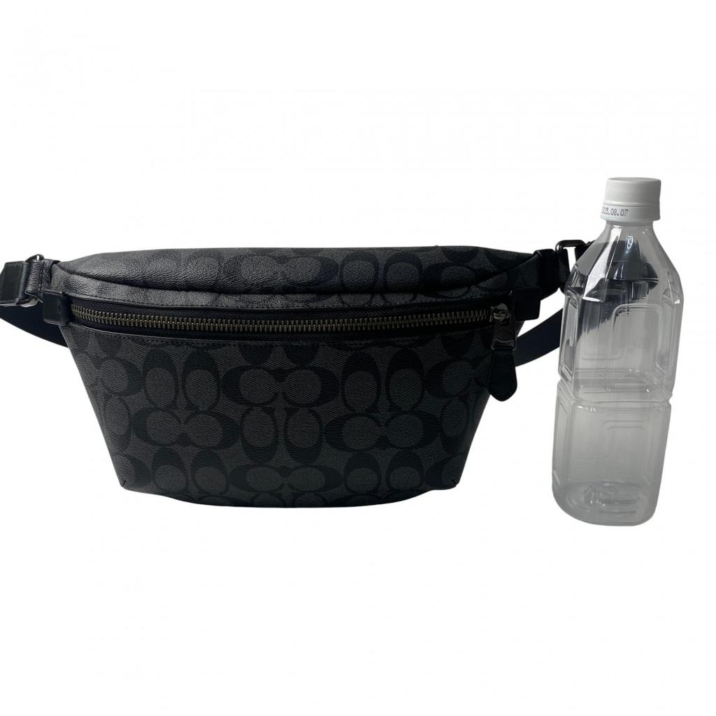 Used COACHbody Bag Black PVC Mens