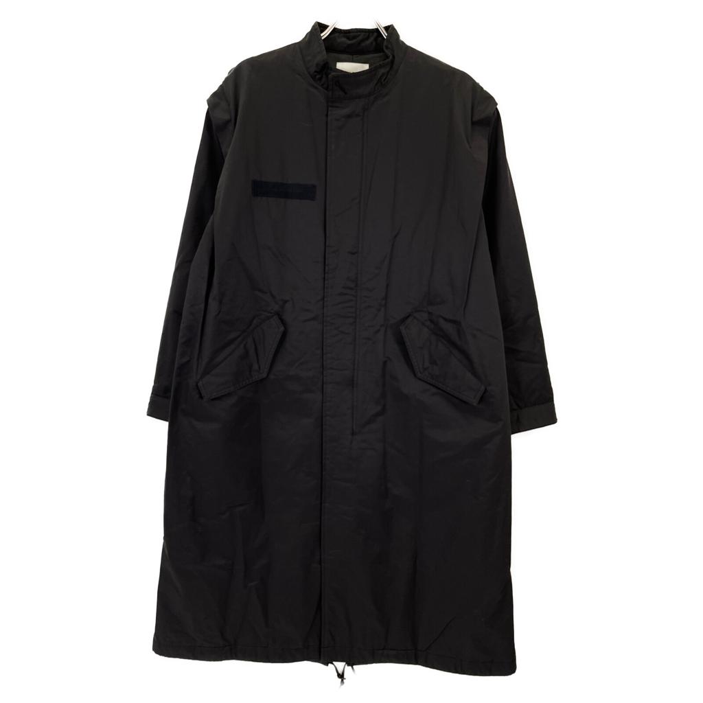 AMERI 01320720740 Black Nylon Manyway Quilted Mod Coat Coat S blackUsed