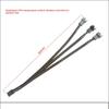 4Pin 1 to 4 Ways PWM Fan Splitter Cable Black Sleeved Fan Power Extension Cable 4Pin Female to 4X 4Pin Male 27cm/10.5 Inches