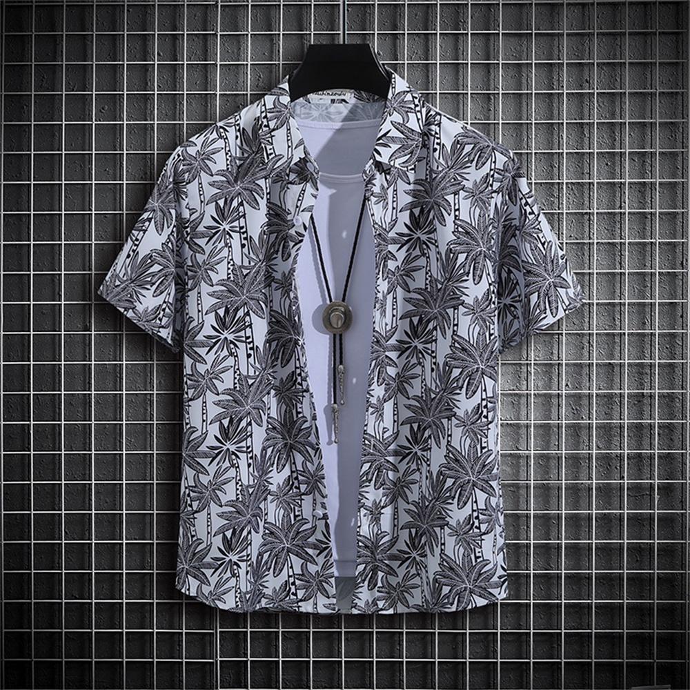 Men's Striped Shirt, Floral 3d Print Shirt, Casual Shorts, Sleeve Tops, Beach Party Shirts, Mens Hawaiian Shirt, Loose Fitting Clothes 2025