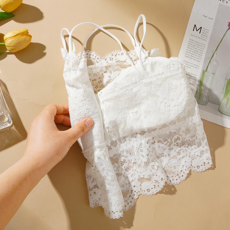 Summer Lace Wrapped Chest Tube Top Sexy Beautiful Back Camisole Women's Outerwear Inner Anti-exposure Underwear