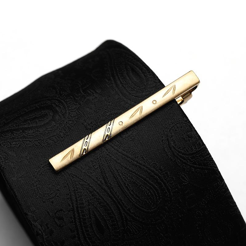 Herren Geschäfts-Kleidung Goldene Krawattenklammer Herren- und Damen-Anstecknadeln Koreanische Version Sicherheitskragenclip Metall-Spot-Clip Geschenkbox