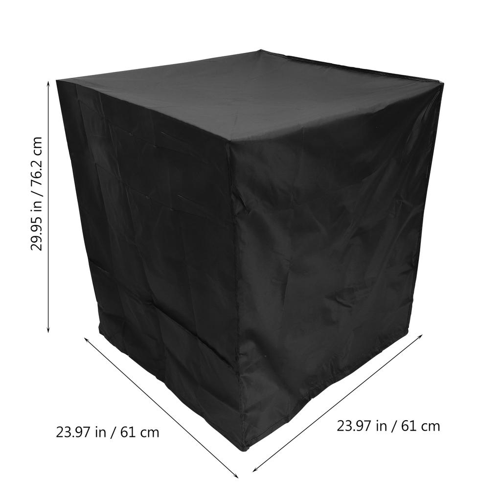 1Pcs Air Conditioner Cover Black Waterproof Polyester Outdoor Units Protector for Ac Outer Parts Washing Machine Furniture Cover