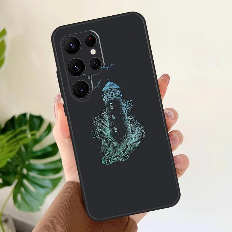 Nautical Seagull Pattern Soft Case For Samsung Galaxy S21 S22 S23 S24 S25 Ultra S9 S10 Plus S20 FE S24 FE Phone Cover