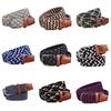 Fashion Woven Braided Fabric Comfort Stretch Casual Dress Belt for Men Women