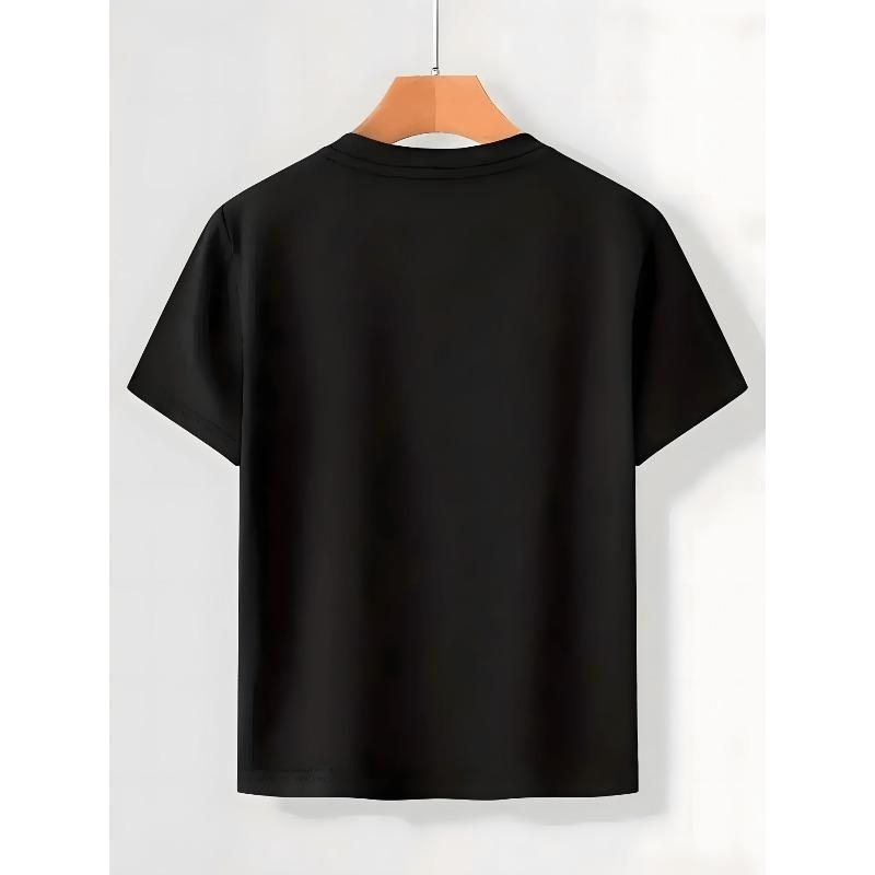 European Sizes Boys' Fashion T-shirt, Feature Cute Cartoon Prints, Soft and Breathable, Suitable for Summer Outdoor Activities
